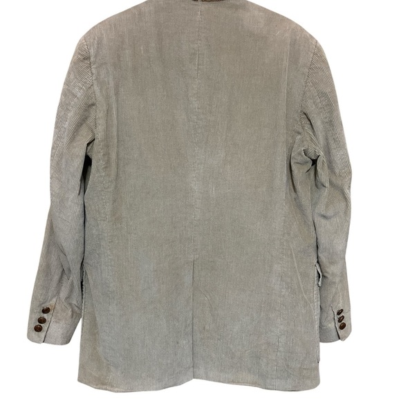 Mens Brooks Brothers Tan Corduroy Blazer with Knot Buttons, Flawed. 48R - Picture 2 of 15